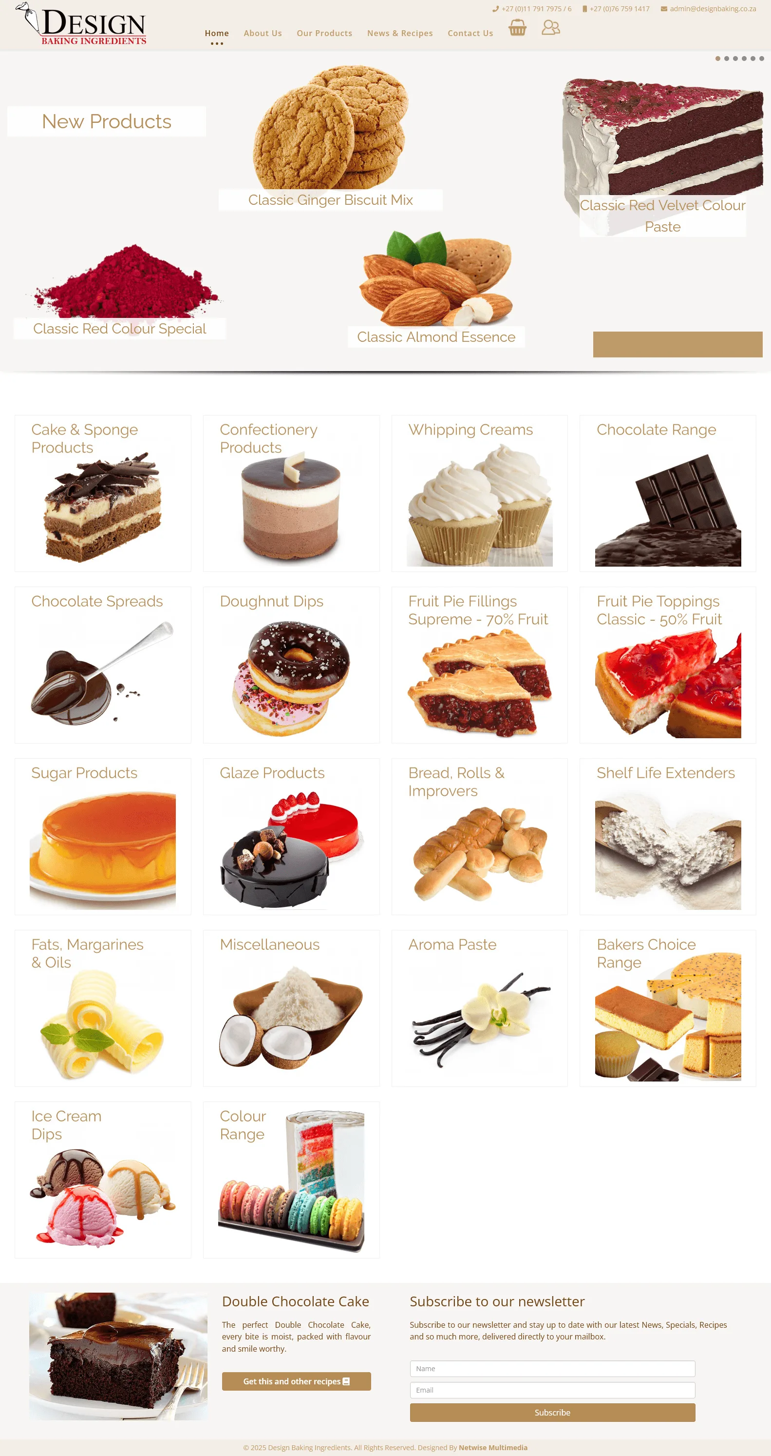 Design Baking Ingredients